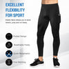 3 Packs Men High Waist Yoga Pants Quick Dry Sports Pants Fitness Leggings Workout Pants with Pocket