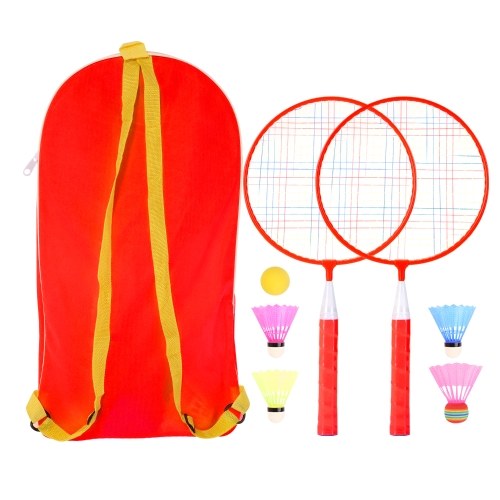 Badminton Racket for Children 1 Pair, Nylon Alloy Pracitical Professional Racquet Set for Children Indoor/Outdoor Sport Game