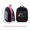 Backpack with LED Display Screen Outdoor Dynamic Advertising Backpack DIY Wireless LED Walking Advertising Backpack