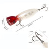 14cm / 5.5 Inch Big Popper Lure Plastic Hard Fishing Popper Lure Bait Crankbait with Treble Hooks