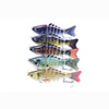 3.9in / 0.53oz Bionic Multi Jointed Hard Bait S Swimming Action Fishing Lure 7 Segment Sinking Fishing Lure VIB Bait Crankbait 3D Eyes Lifelike Artificial Fishing Lures Hook with Treble Hooks Tackle