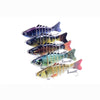 3.9in / 0.53oz Bionic Multi Jointed Hard Bait S Swimming Action Fishing Lure 7 Segment Sinking Fishing Lure VIB Bait Crankbait 3D Eyes Lifelike Artificial Fishing Lures Hook with Treble Hooks Tackle