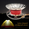 Outdoor Portable Retracted Windproof Camping Backpacking Gas Stove Camping Equipment for Flat Butane Gas Cartridge