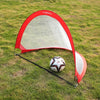 TOMSHOO 2pcs Pop Up Soccer Goal Portable Soccer Nets with Carry Bag Sizes 2.3feet / 4feet / 6feet