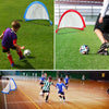 TOMSHOO 2pcs Pop Up Soccer Goal Portable Soccer Nets with Carry Bag Sizes 2.3feet / 4feet / 6feet