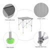 ارتفاع قابل للتعديل طاولة قابلة للطي في الهواء الطلق المحمولة سبائك الألومنيوم طاولة تخييم مكتب الأثاث طاولة نزهة قابلة للطي مع حقيبة حمل