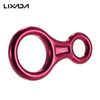 Lixada 35KN Rescue Figure 8 Descender Outdoor O-ring Hook Rappel Device for Rappelling Belaying Rock Climbing