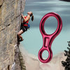 Lixada 35KN Rescue Figure 8 Descender Outdoor O-ring Hook Rappel Device for Rappelling Belaying Rock Climbing