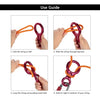 Lixada 35KN Rescue Figure 8 Descender Outdoor O-ring Hook Rappel Device for Rappelling Belaying Rock Climbing