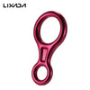 Lixada 35KN Rescue Figure 8 Descender Outdoor O-ring Hook Rappel Device for Rappelling Belaying Rock Climbing