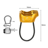 Lixada Double Slot ATC Belay Rappel Device Outdoor Rock Climbing Carabiners Abseiling Downhill Safety Ring Belay Device Climbing Equipment