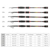 1.8M / 2.1M / 2.4M / 2.7M / 3.0M Telescopic Fishing Pole Carbon Fiber Fishing Rod