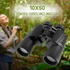 10x50 High-Powered Surveillance Binoculars Telescope for Outdoor Sightseeing Climbing Traveling Bird Watching Sport Game Concerts