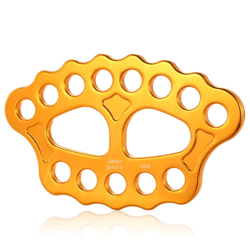 Lixida Outdoor 8 Holes Paw Rigging Plate 45KN Rescue Rock Climbing Mountaineering Equipment Multi Anchor Point Connector Gear