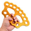 Lixida Outdoor 8 Holes Paw Rigging Plate 45KN Rescue Rock Climbing Mountaineering Equipment Multi Anchor Point Connector Gear