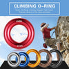 Lixada Outdoor Rappel Ring 22KN Rock Mountain Climbing O-ring Adventure Tree Climbing Hammock O-Ring Equipment