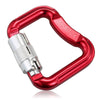 Lixada Outdoor Safety Rock Climbing Equipment Master Hook 18KN Paragliding Paraglider Parachute Clip Locking Carabiner