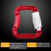 Lixada Outdoor Safety Rock Climbing Equipment Master Hook 18KN Paragliding Paraglider Parachute Clip Locking Carabiner