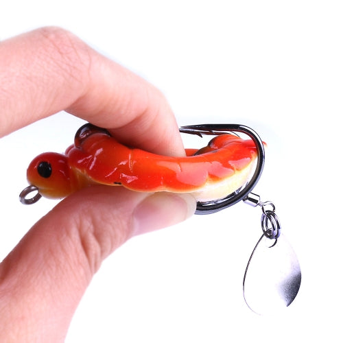 5PCS/Box 13.4g/5.5cm Simulation Tortoise Lures Artificial Soft Bait with Spoon Sequins Fishing Lure Blackfish Soft Lure