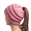 Woolen Warm Hat Fashion Knitting Winter Beanie Cap Chunky Cozy Pure Color Hats for Women Soft  Baggy Headgear