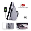 Lixada Men Chest Bags Casual Chest Pack Anti Theft Sling Crossbody Bags Messenger Bag Shoulder Bag