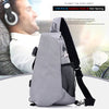 Lixada Men Chest Bags Casual Chest Pack Anti Theft Sling Crossbody Bags Messenger Bag Shoulder Bag