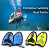 1 Pair Swimming Paddles Hand Professional Beginner Training Paddle Aquatic Gloves with Adjustable Strap Diving Hand Wedded Fitness Equipment for Adult and Kids