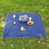 2-IN-1 Camping Blanket Picnic Ground Tarp Traveling Hiking Beach Park Ground Mat Water Repellent Camping Storage Bag