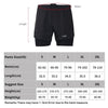 Lixada Men's 2-in-1 Running Shorts