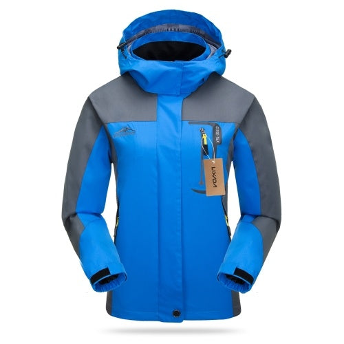 Lixada Waterproof Windproof Detachable Hooded Jacket for Women