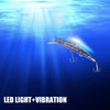 Fishing Lures Bait Electric Life-like Vibrate Fishing Lures USB Rechargeable Flashing LED Light