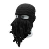 Funny Winter Warm Octopus Mustache Hat