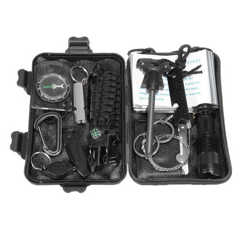 13 in 1 Professional Multifunction First-Aid Kit SOS Emergency Camping Survival Equipment Kit Outdoor Tactical Hiking Gear Multi Tool