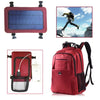 Solar Power Outdoor Charging Backpack with USB Port Waterproof Breathable Travel Bag Wear-resisting Large Capacity Backpacks