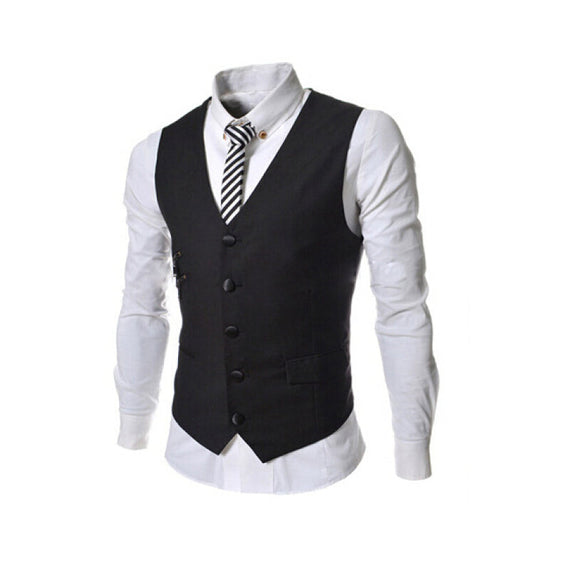 Zogaa 2020 New Men's Stylish Europe Casual Vest - Black