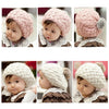 Baby Infant Beige/Pink Beret Bernat Hat Cap with Fuzzy Ball on Top Decoration Crochet Knitting Costume Soft Adorable Clothes Photo Photography Props for Newborns