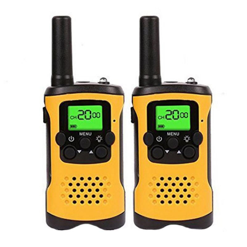 2 Pcs Premium 470Mhz Walkie Talkies - Yellow