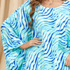 Water Ripple Pattern Bat Sleeve Loose Kaftan