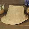 Fashion Men Women Casual Fedora Hat Pinched Crown Beach Sun Cap Panama Hat Unisex