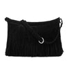 Fashion Women Fringe Tassel Shoulder Bag Cross-body Bag Messenger Handbag Purple