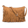 Fashion Women Fringe Tassel Shoulder Bag Cross-body Bag Messenger Handbag Purple