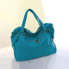 Korean Fashion Women Handbags PU Leather Rivet Tassel Shoulder Crossbody Bags Blue