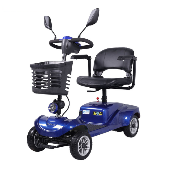 M09 350W 31 Miles 4-Wheel Mobility Scooter - Blue