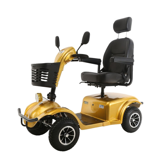M12 500W 31 Miles 4-Wheel Electric Scooter - Golden