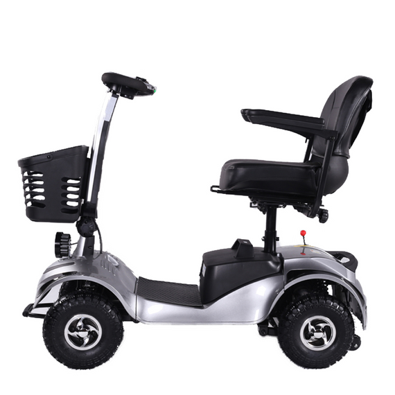 M16 400W 31 Miles 4-Wheel Mobility Scooter - Silver