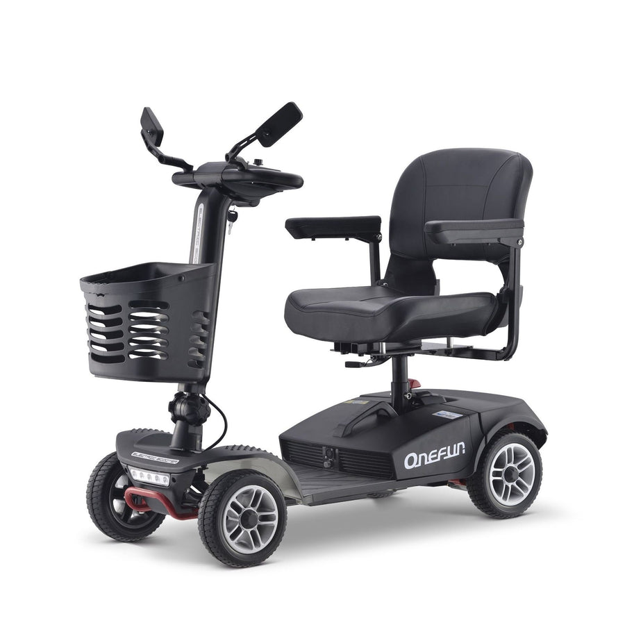 M18 350W 31 Miles 4-Wheel Mobility Scooter - Black