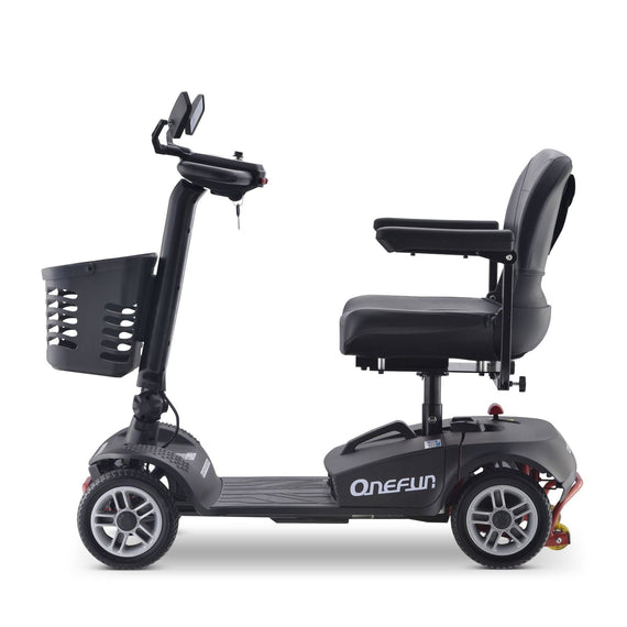 M18 350W 31 Miles 4-Wheel Mobility Scooter - Black