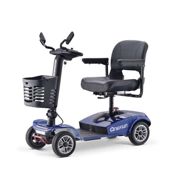 M18 350W 31 Miles 4-Wheel Mobility Scooter - Blue