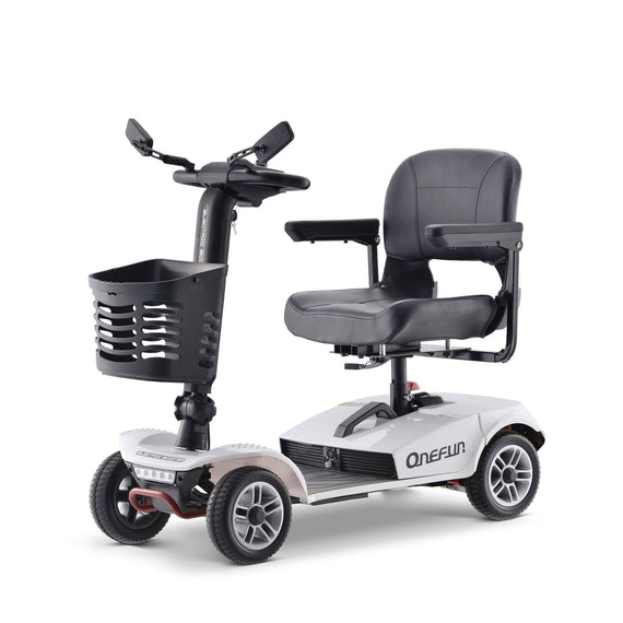M18 350W 31 Miles 4-Wheel Mobility Scooter - White