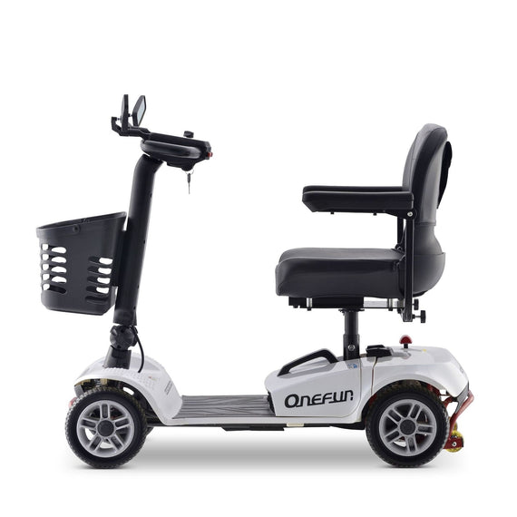 M18 350W 31 Miles 4-Wheel Mobility Scooter - White